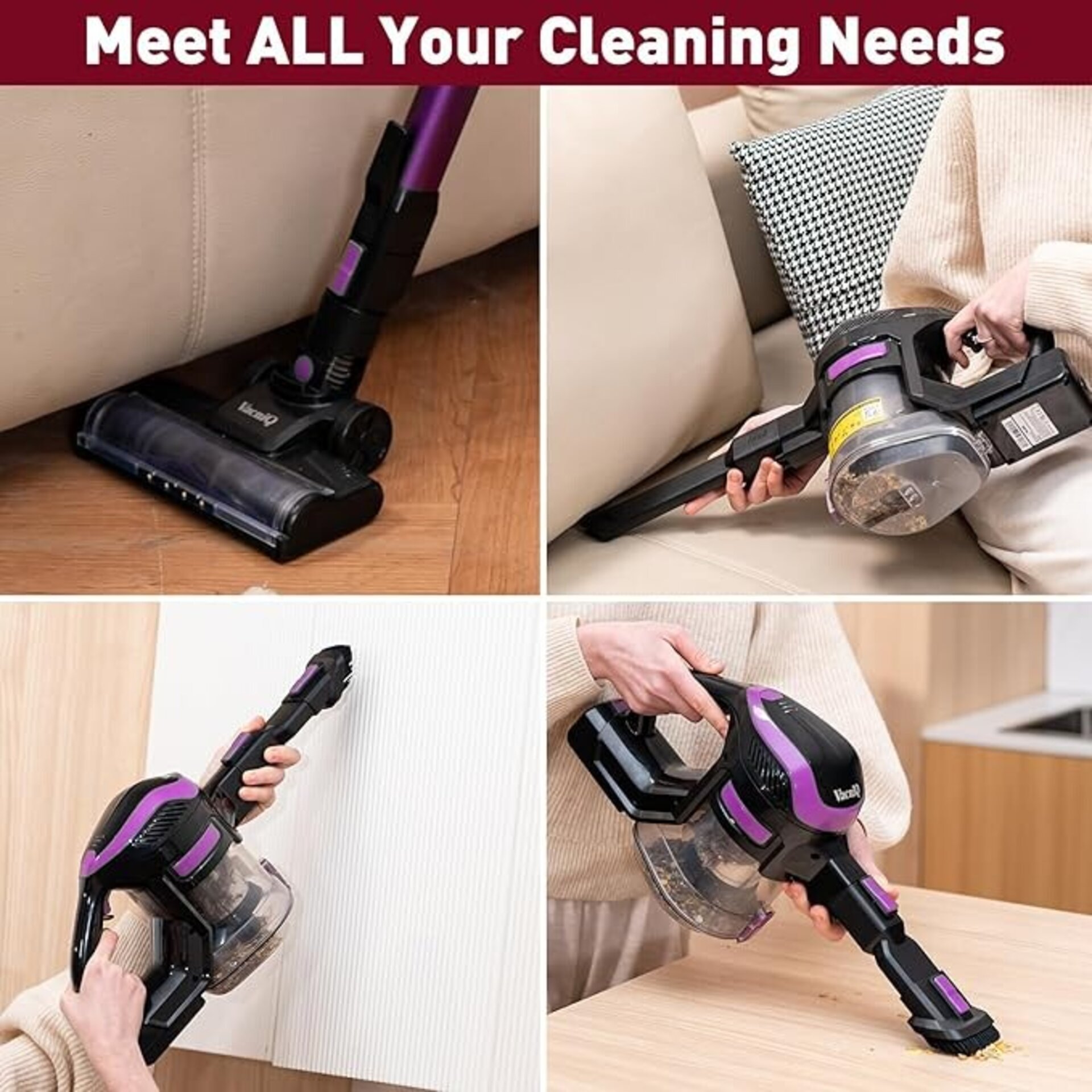 VacniQ Aspirador Escoba sin Cable h55 - 3