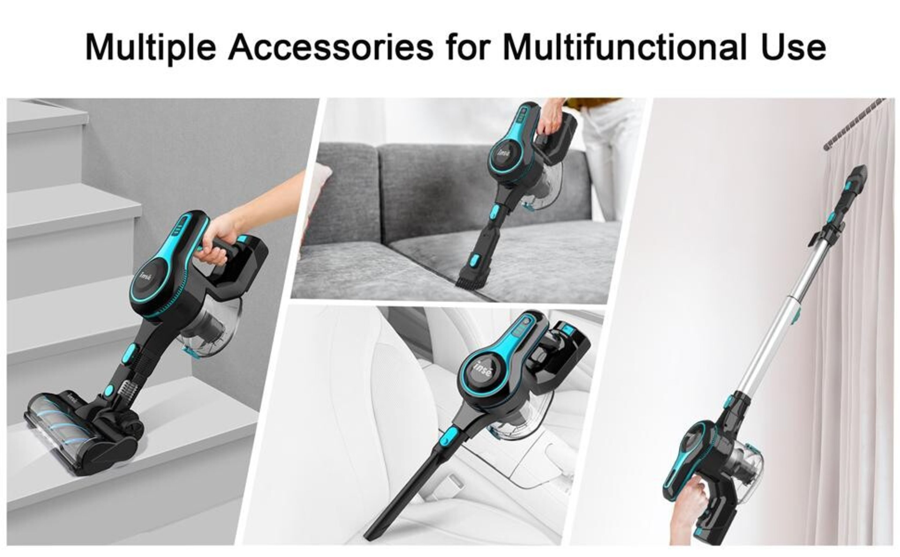 INSE Aspiradora de mango N5T - 3