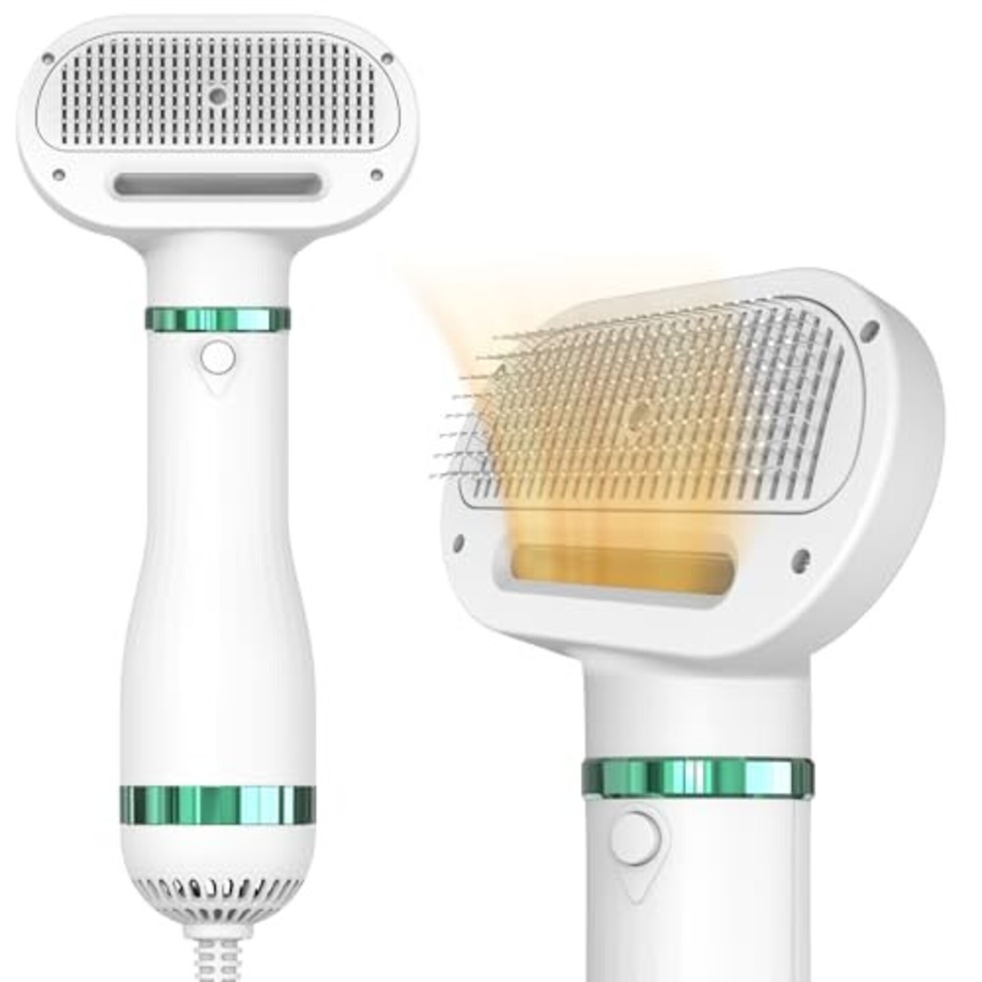 Secador de Pelo para Perro y Gato 2 en 1 con Cepillo Autolimpiante - 2